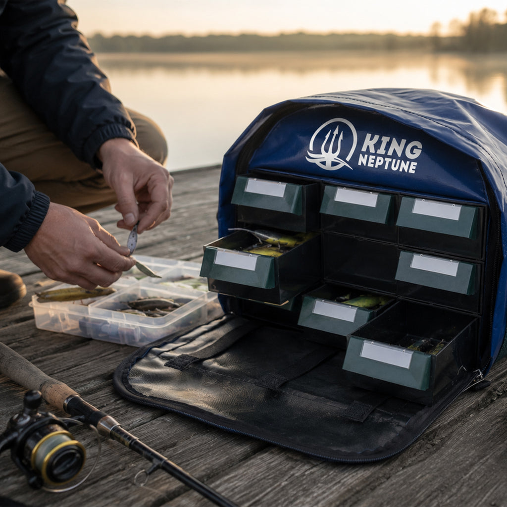 KN Extra Large Waterproof Fishing Tackle Backpack